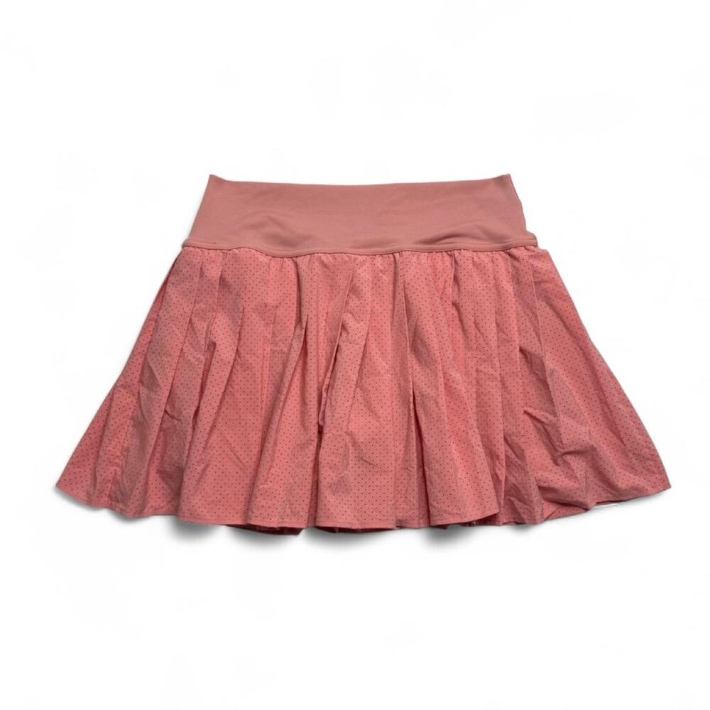 Aerie Pink Low Rise Pleated Activewear Workout - Temnis Skirt Womens size M - Picture 2 of 6